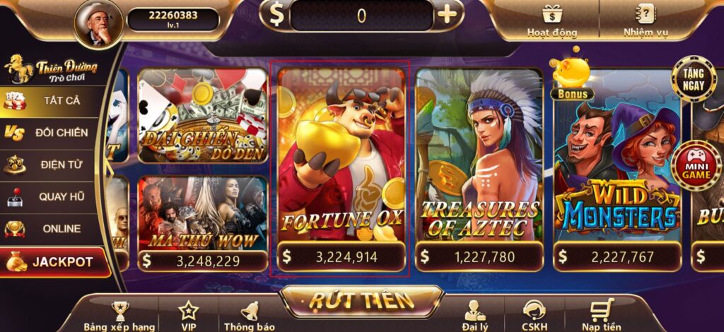 Cách chơi nổ hũ Fortune Ox