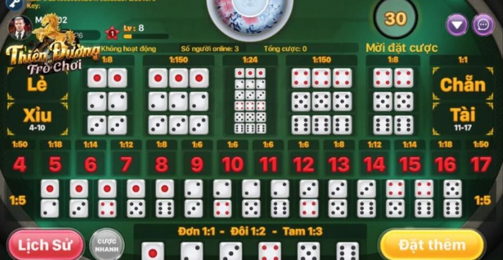 đánh tài xỉu 1-3-2-4