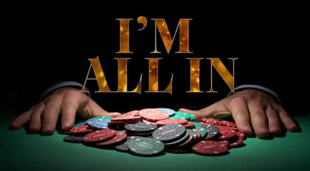 all in trong Poker