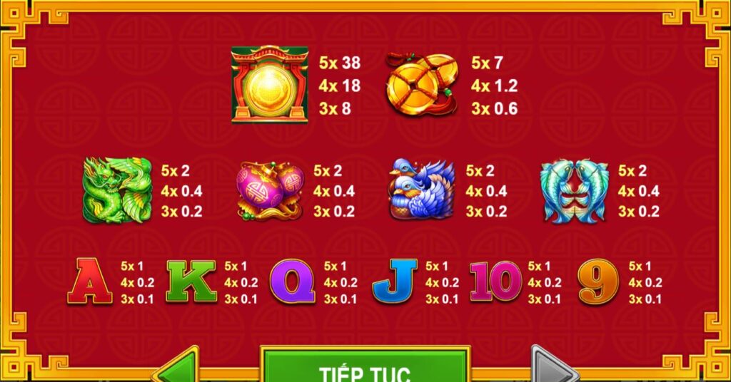 luật cược Nhiều tài nhiều phúc